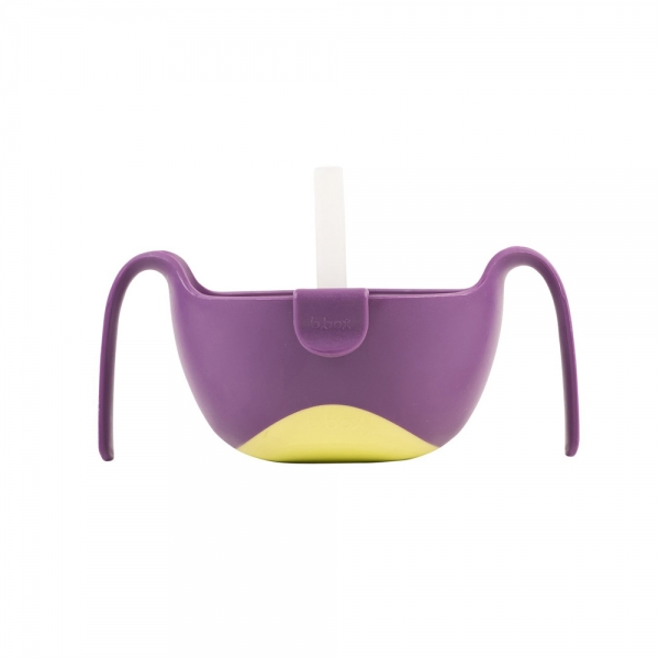 【直邮价】B.Box 三合一多用辅食碗 bbox婴儿吸管碗宝宝零食碗 紫色