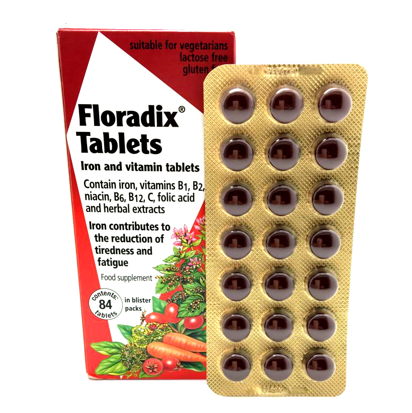 Red Seal 红印 有机天然补铁片 Floradix Tablets 84片 保质期至23.05