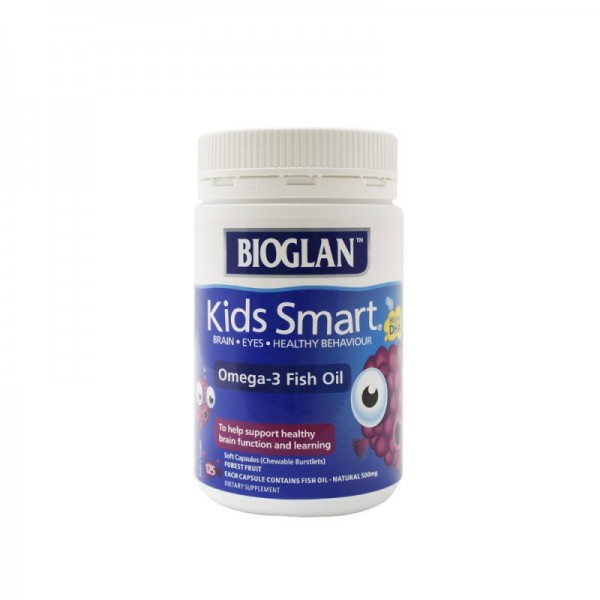 Bioglan kids Smart 鱼油软糖 125粒 保质期 08.20