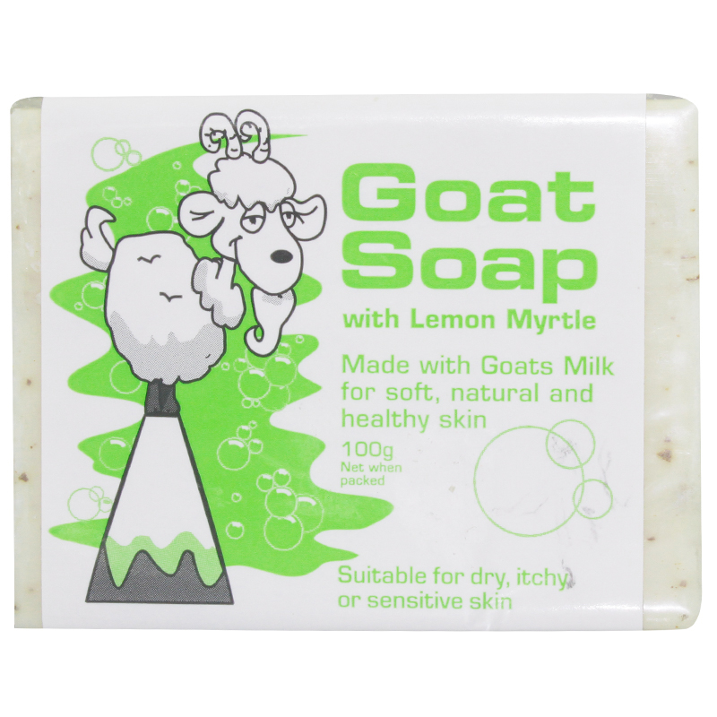 The goat skincare 羊奶手工滋润香皂 柠檬香桃味 100g
