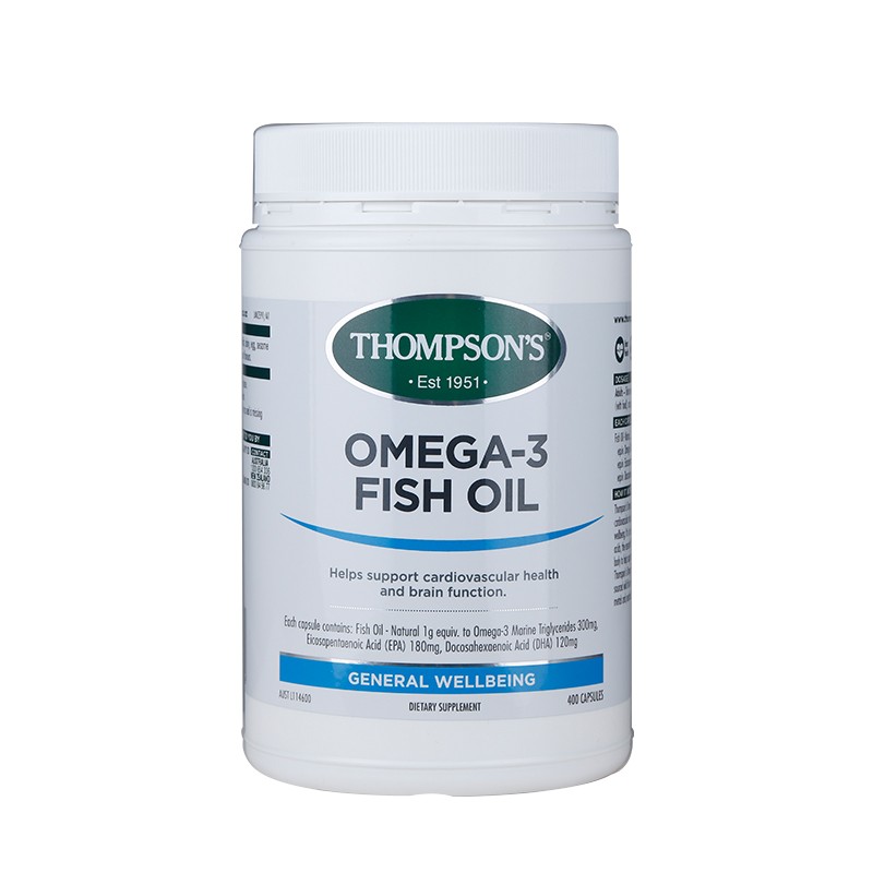 Thompson's汤普森 omega-3 深海鱼油 1000毫克 400粒 保质期2025/01
