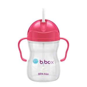 【直邮价】BBox 宝宝重力水杯吸管杯六个月以上 玫瑰红色（3126）