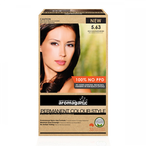 Aromaganic 纯天然植物染发膏 不含PPD 5.63度 巧克力棕色