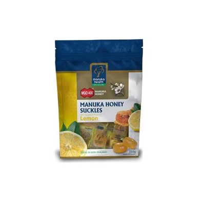 Manuka Health 蜜纽康 蜂蜜润喉糖 柠檬味 250g（Suckles）保质期至19.12
