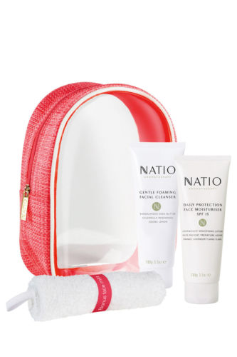 Natio 套装- fresh：(泡沫洁面100g+spf15早霜100g+小毛巾+送防水小包）