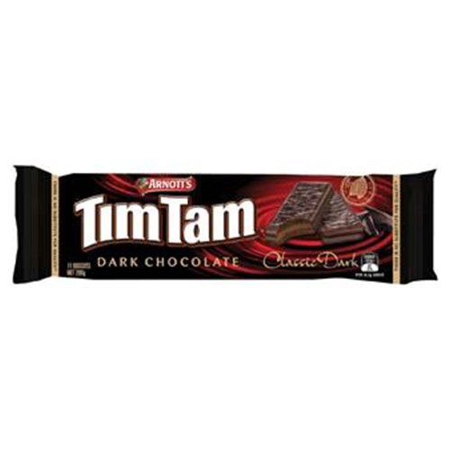 【超市采购】TimTam 巧克力饼干 黑巧克力夹心 200克(疫情期间超市发货较慢，急单不接)