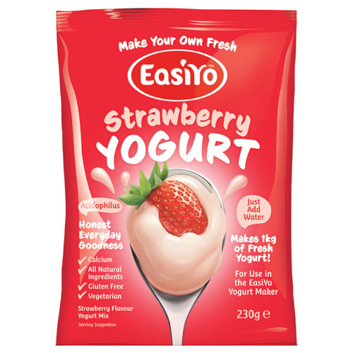 【超市采购】Easiyo酸奶粉 草莓口味 230g(疫情期间超市发货较慢，急单不接)