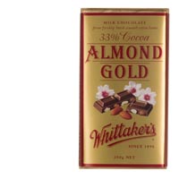 【超市采购】Whittakers金杏仁巧克力33%可可 250克(疫情期间超市发货较慢，急单不接)