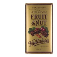 【超市采购】Whittakers果肉果仁巧克力33%可可 250克(疫情期间超市发货较慢，急单不接)