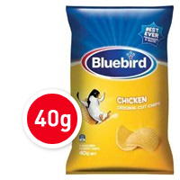 【超市采购】Bluebird 鸡肉味薯片（Chicken）40g(疫情期间超市发货较慢，急单不接)