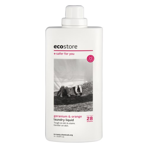 【超市采购】Ecostore 天然植物浓缩洗衣液 天竺葵&橙子香型 1L(疫情期间超市发货较慢，急单不接)