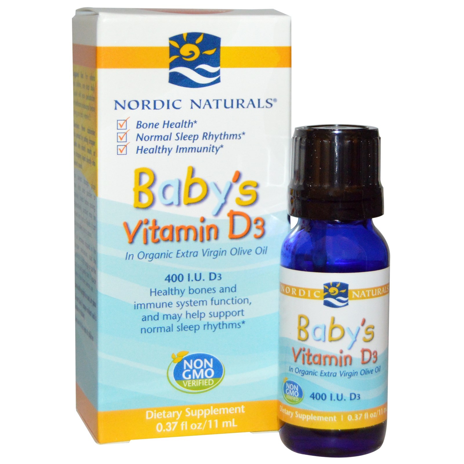 nordic naturals 挪威小鱼 婴儿维生素d3 11ml